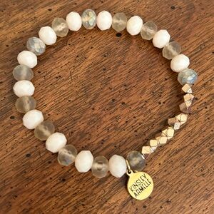 Kinsley Armelle | Burst Collection Astriaea Bracelet | Cream/Gold